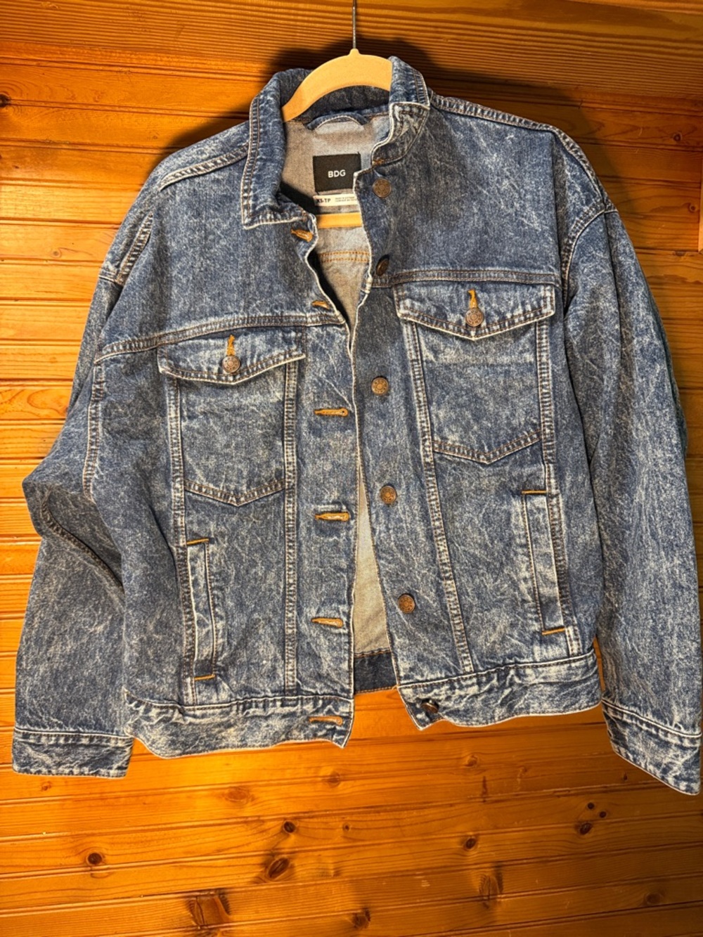 BDG urban outfitters Light Acid Wash Blue Denim Jacket